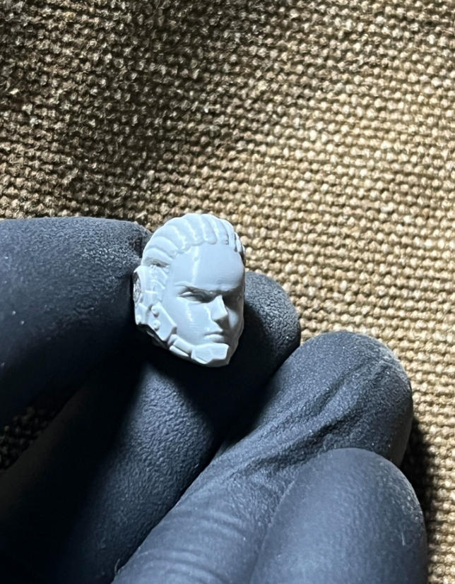 Unpainted 1/18 Dan Head Sculpt Model For 3.75'' Acid Rain Joytoy Action Figure