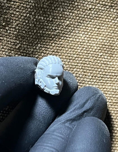 Unpainted 1/18 Dan Head Sculpt Model For 3.75'' Acid Rain Joytoy Action Figure