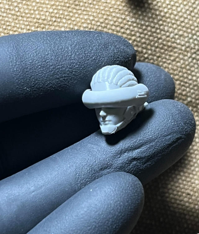 Unpainted 1/18 Dan Head Sculpt Model For 3.75'' Acid Rain Joytoy Action Figure