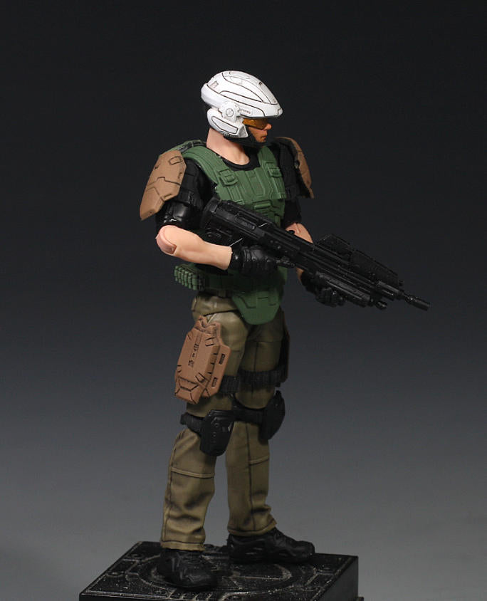 【PRE-ORDER】Premium 1/18 3.75" halo Marine Army Man Soldier Action Figure Toy Xmas Gift