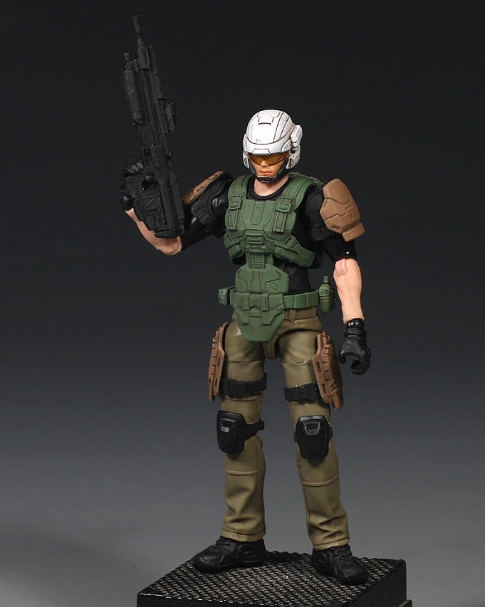 【PRE-ORDER】Premium 1/18 3.75" halo Marine Army Man Soldier Action Figure Toy Xmas Gift