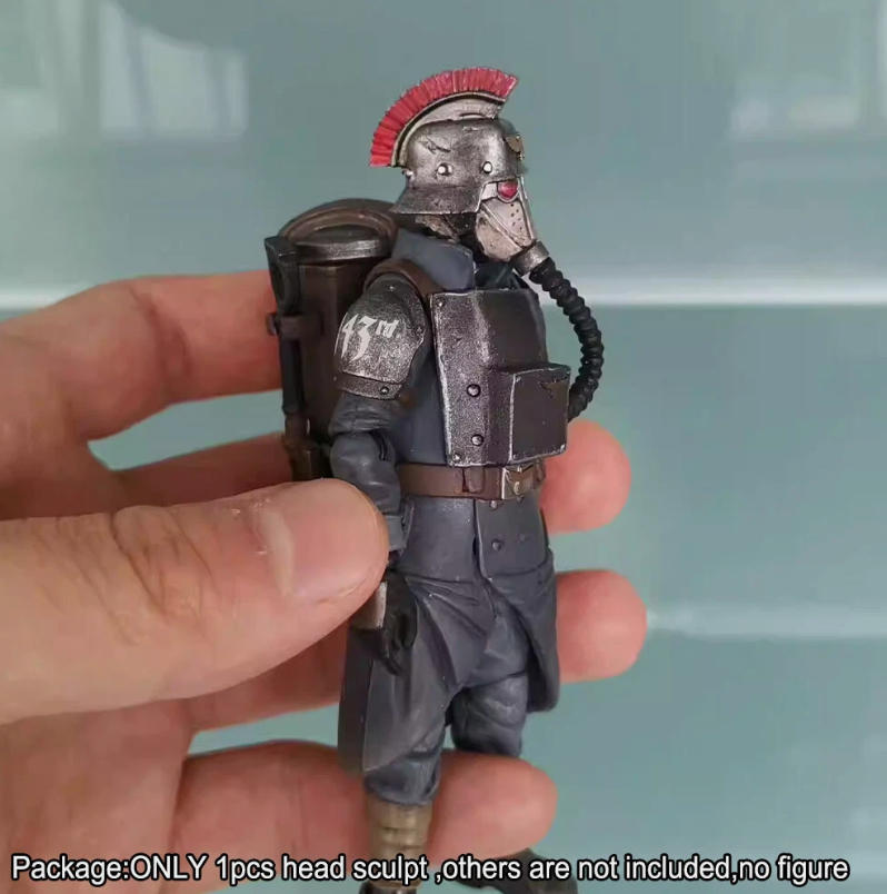 【PRE-ORDER】Premium 1/18 Man Head Sculpt Soldier Head Replace For 3.75" Joytoy Krieg Figure
