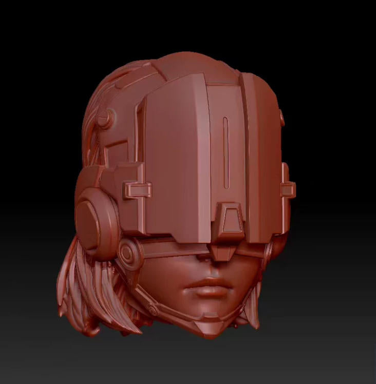 Unpainted 1/18 1/12 Female Girl Head Sculpt Model For 3.75” 6" Action Figure