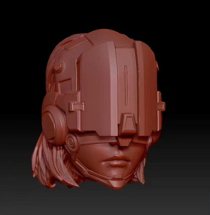 Unpainted 1/18 1/12 Female Girl Head Sculpt Model For 3.75” 6" Action Figure