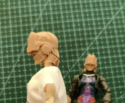 Unpainted 1/18 1/12 Female Girl Head Sculpt Model For 3.75” 6" Action Figure