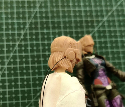 Unpainted 1/18 1/12 Female Girl Head Sculpt Model For 3.75” 6" Action Figure