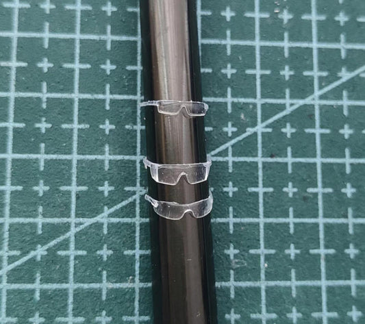 5pcs Unpainted 1/18 Eye Glasses Decor For 3.75" Action Figure Joytoy Acid Rain