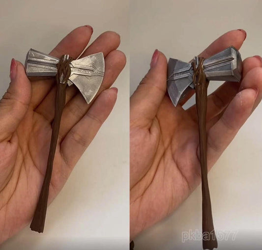 Single Hand-painted 1/12 Stormbreaker Axe Weapon Model For 6" Action Figure