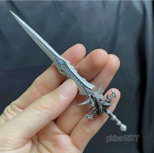 Hand-painted 1/12 Frostmourne Sword Weapon Model For DIY 6" Action Figure