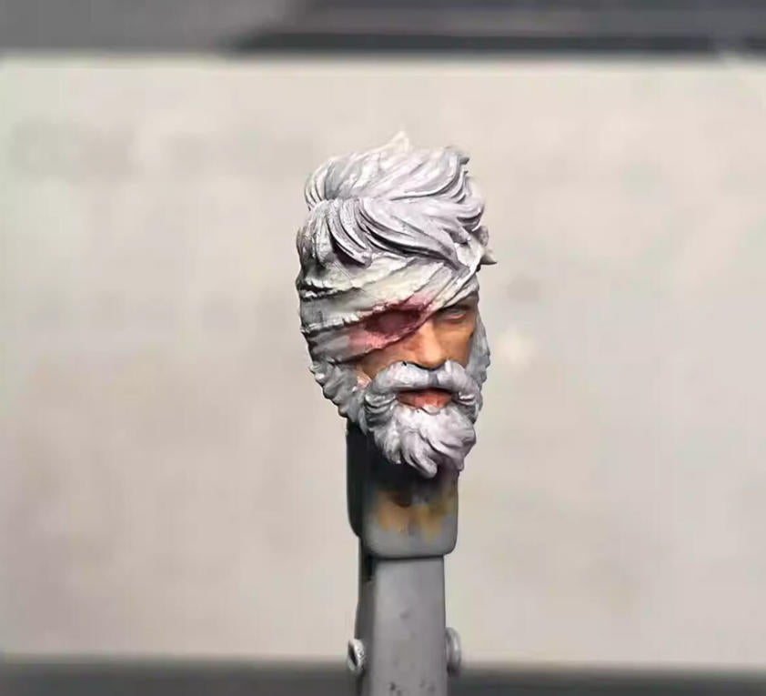 【PRE-ORDER】Premium 1/18 Gauze Bandage Man Hat Head Sculpt Soldier Head For 3.75" Figure