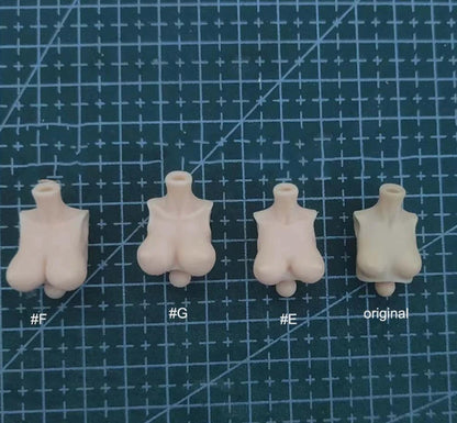 Fit For 3.75'' Planet Green Valley Action Figure 1/18 Female Chest Torso Model