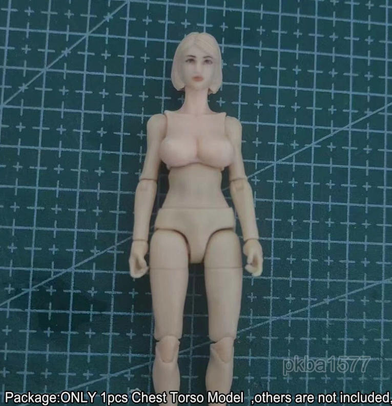 Fit For 3.75'' Planet Green Valley Action Figure 1/18 Female Chest Torso Model
