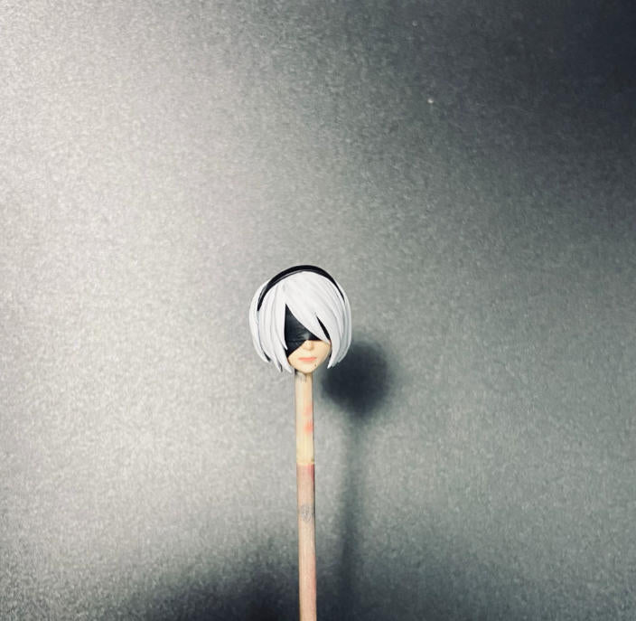 【PRE-ORDER】Premium Painted 1/18 2b Female Head Sculpt Soldier Head For 3.75" Acid Rain Figure