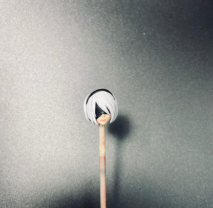 【PRE-ORDER】Premium Painted 1/18 2b Female Head Sculpt Soldier Head For 3.75" Acid Rain Figure