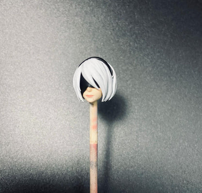 【PRE-ORDER】Premium Painted 1/18 2b Female Head Sculpt Soldier Head For 3.75" Acid Rain Figure