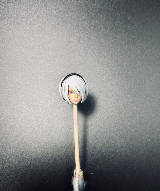 【PRE-ORDER】Premium Painted 1/18 2b Female Head Sculpt Soldier Head For 3.75" Acid Rain Figure