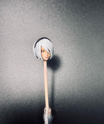 【PRE-ORDER】Premium Painted 1/18 2b Female Head Sculpt Soldier Head For 3.75" Acid Rain Figure