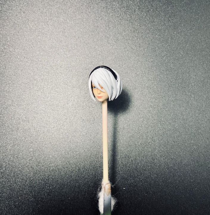 【PRE-ORDER】Premium Painted 1/18 2b Female Head Sculpt Soldier Head For 3.75" Acid Rain Figure