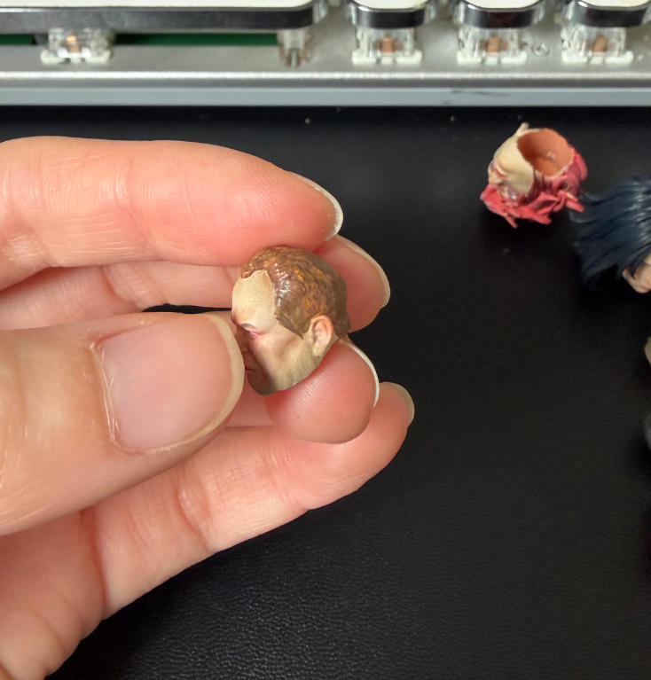 【PRE-ORDER】Premium Painted 1/18 Scale Custom Man Head Sculpt Model For 3.75" Action Figure