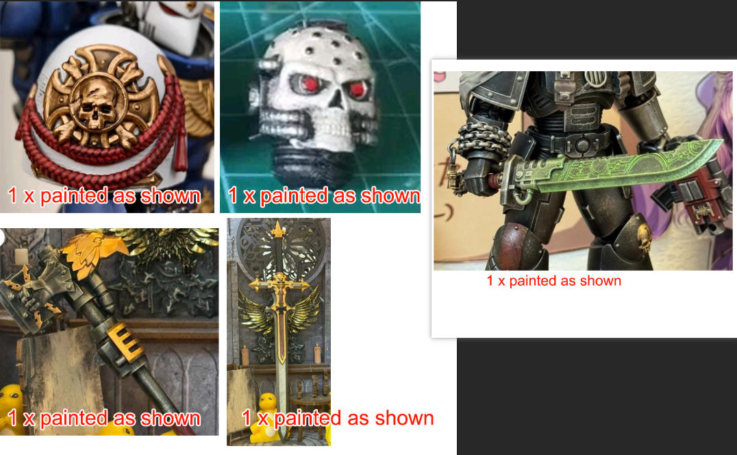 5pcs premium painted items