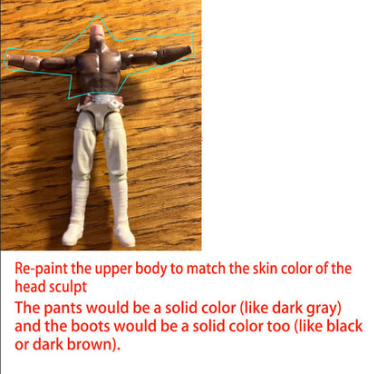 Repaint 2pcs head sculpts skin tone and Repaint body pieces