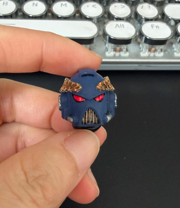 【PRE-ORDER】Premium 1/18 Blue Soldier Head Sculpt For Joytoy Ultramarines Figure