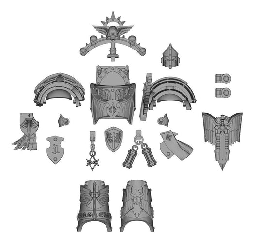 【PRE-ORDER】NEW Unpainted Parts Kits For Joytoy war hammer Dark Angel Figure Body