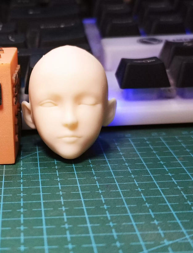 Unpainted No Hair Premium 1/12 Female Head Sculpt Soldier Head For 6" mezco Action Figure