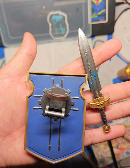 【PRE-ORDER】Premium painted Jetpack Shield Sword For joytoy warhammer 4.0 Ultramarines Figure