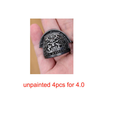 4pcs  Unpainted shoulder armors