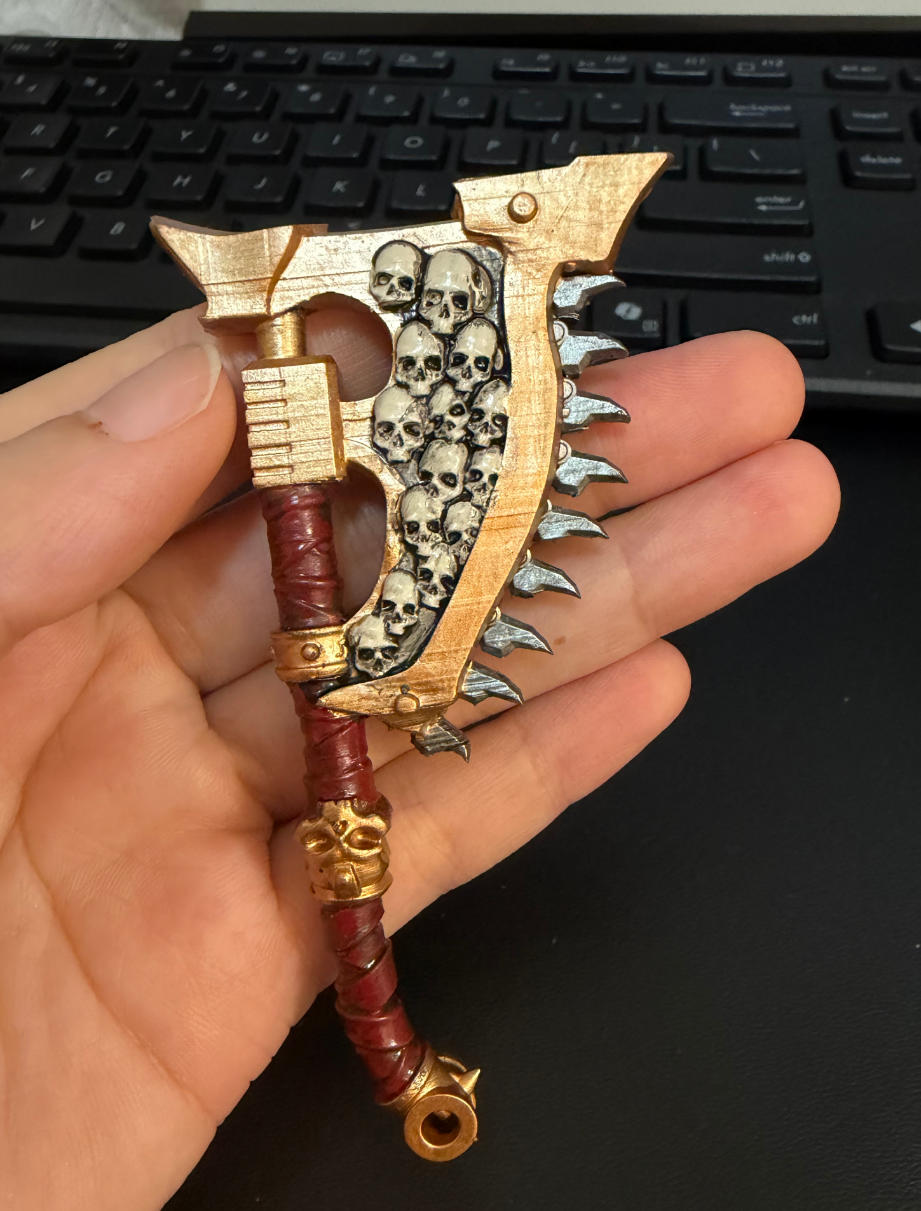 【PRE-ORDER】Premium Painted Axe Weapon For joytoy Warhammer 40k figures