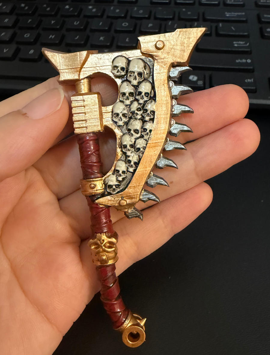 【PRE-ORDER】Single Premium Painted Axe Sword Weapons For Joytoy Warhammer 40k figures