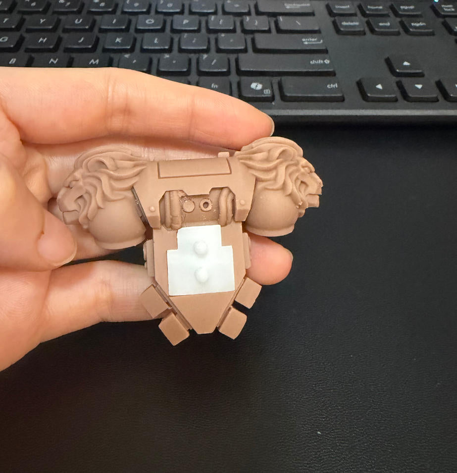 【PRE-ORDER】Unpainted Resin Kit Backpack Backpad  For JoyToy WH40K  4.0 Figure Body