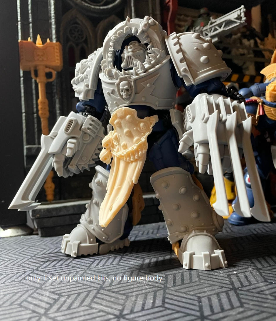 【PRE-ORDER】Unpainted Resin Kits For JoyToy WH40K Space Sharks 10th Edition standard two-handed Terminator