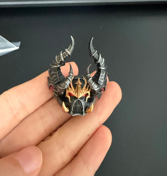 【PRE-ORDER】Premium Painted Black Head Sculpt For joytoy warhammer 40k Black Legion Figure