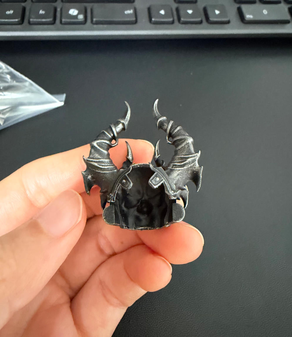 【PRE-ORDER】Premium Painted Black Head Sculpt For joytoy warhammer 40k Black Legion Figure