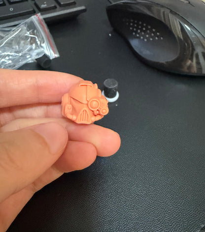 Unpainted Helmet Man Head Sculpt For Joytoy Warhammer 40k Figure