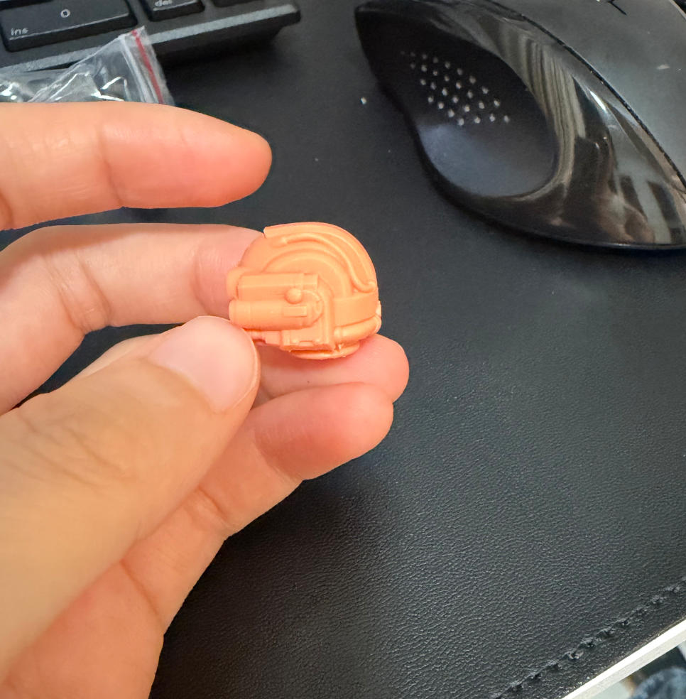 Unpainted Helmet Man Head Sculpt For Joytoy Warhammer 40k Figure