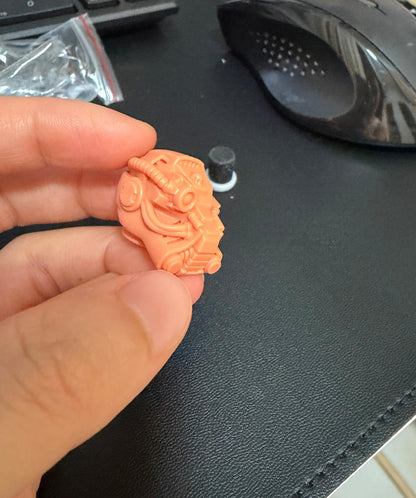 Unpainted Resin Helmet Man Head Sculpt For Joytoy Warhammer 40k Figure