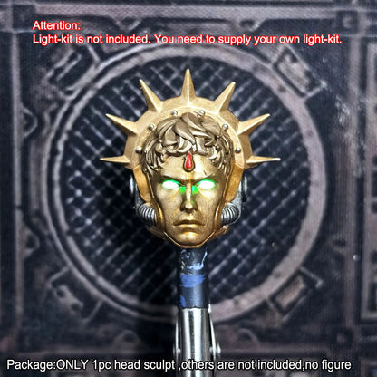 【PRE-ORDER】Premium Human‑Face Helmet Man Head Sculpt For Joytoy Warhammer 4.0 Blood Angels