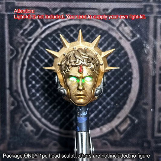 【PRE-ORDER】Premium Human‑Face Helmet Man Head Sculpt For Joytoy Warhammer 4.0 Blood Angels