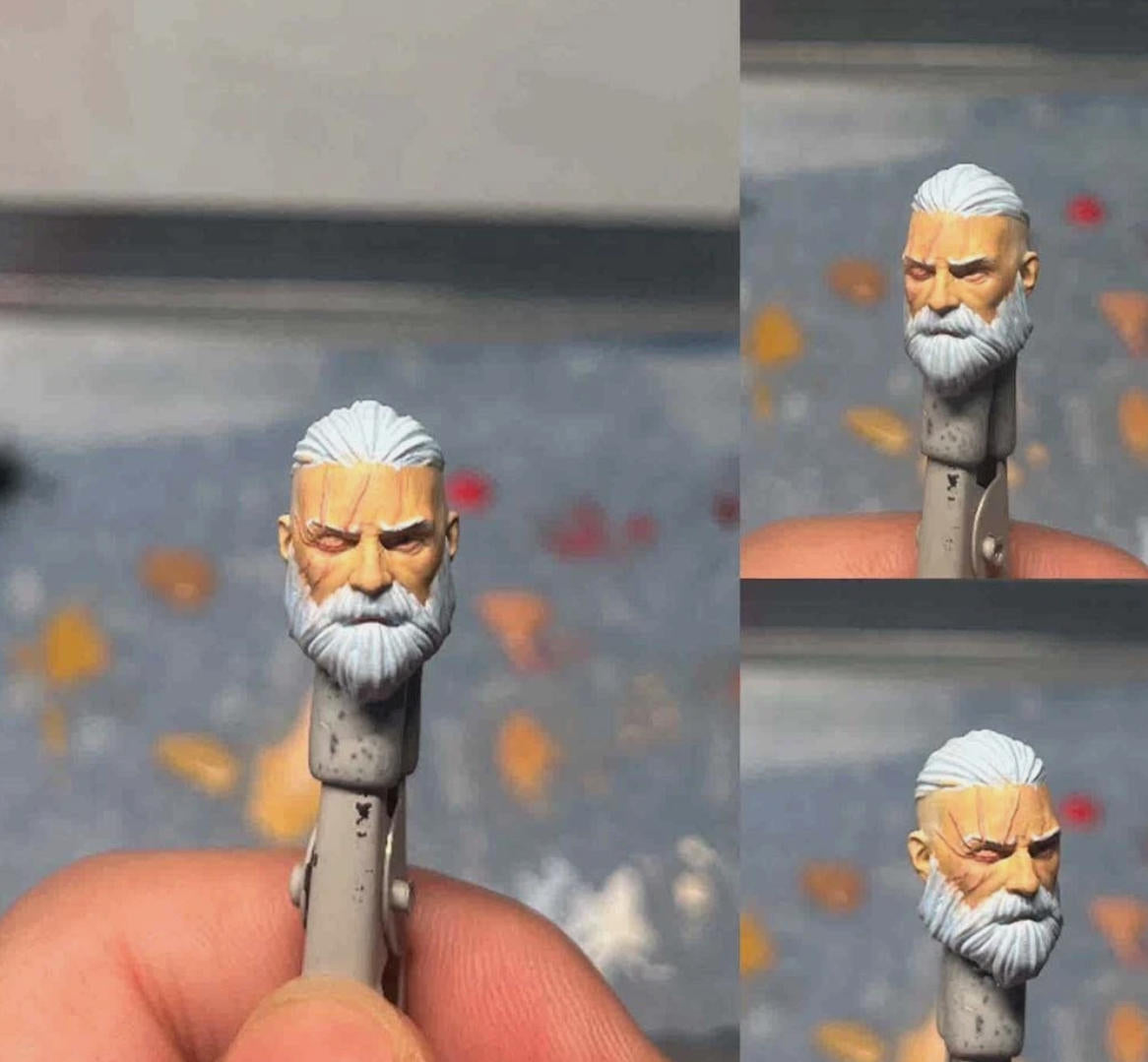 【PRE-ORDER】Delicate Painted 1/18 Cyberpunk Man Head Sculpt Soldier Head For 3.75" Figure