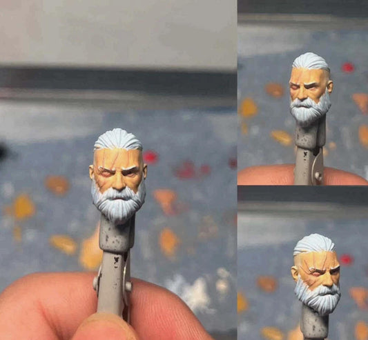 【PRE-ORDER】Delicate Painted 1/18 Cyberpunk Man Head Sculpt Soldier Head For 3.75" Figure