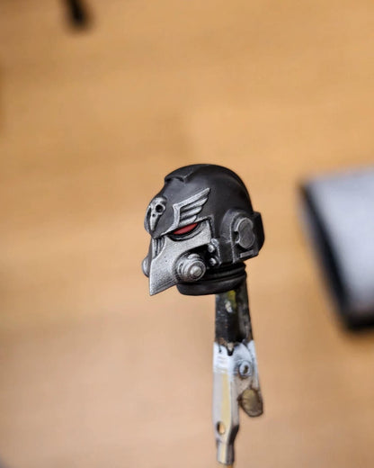 PRE‑ORDER Premium Male Helmet Head Sculpt for JoyToy Warhammer 40K Raven Guard Figure