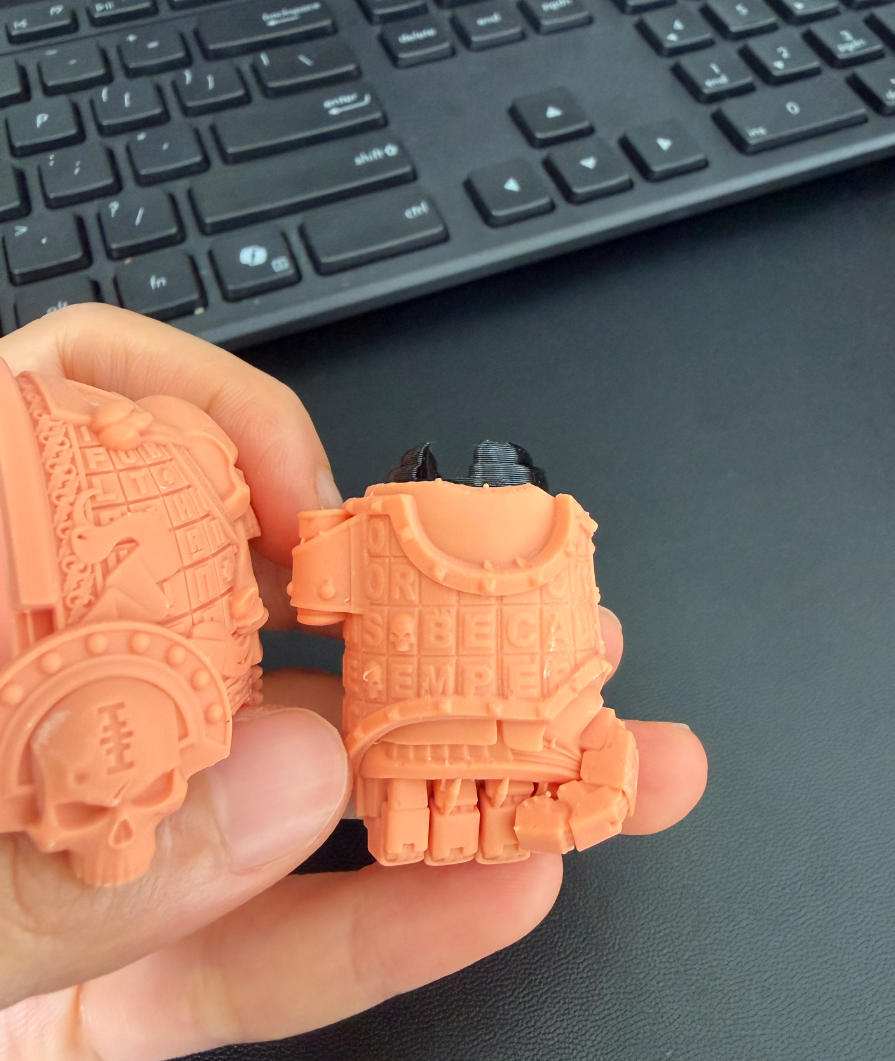 Unpainted Resin shoulder pauldron powerfist For joytoy Warhammer 40k 10th Edition Terminators Figure