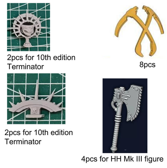16pcs cutsom unpainted items