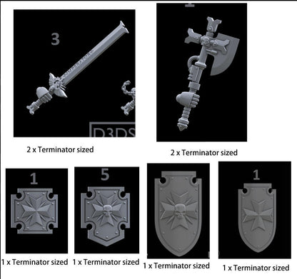 46pcs Custom Unpainted Figure Kits