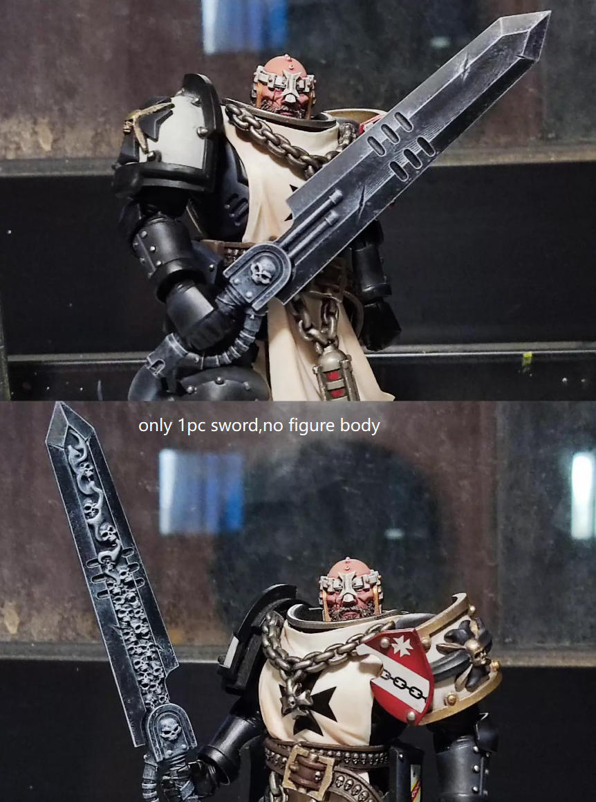 PRE‑ORDER Premium Painted Power Sword Weapon Model for JoyToy Warhammer 40K Figure