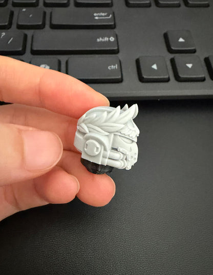 Unpainted Head Sculpt Model For JoyToy Warhammer 40K Blood Guard Captain Figure