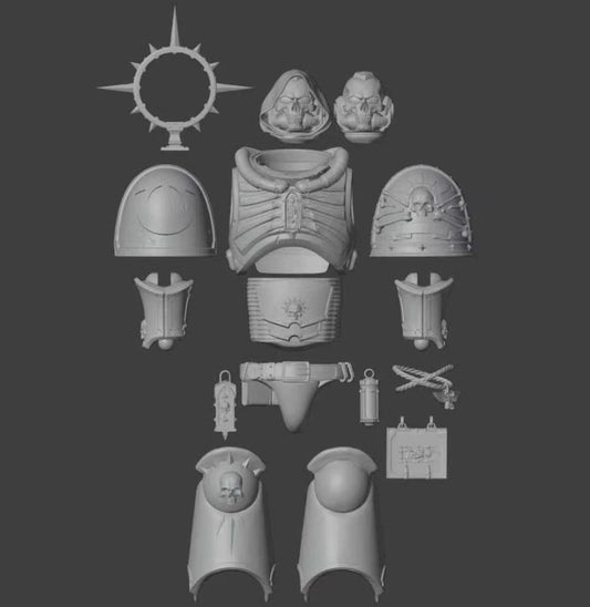 【PRE-ORDER】Unpainted Parts Kits For Joytoy Warhammer 4.0 figure body Chaplain  Leandros